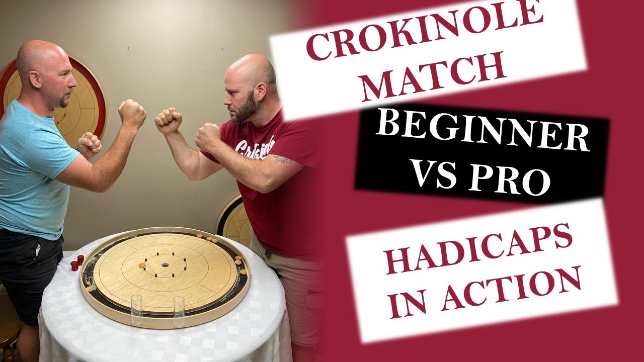 Beginner vs Pro Crokinole Match Handicaps in Action (Battle of the Balds)