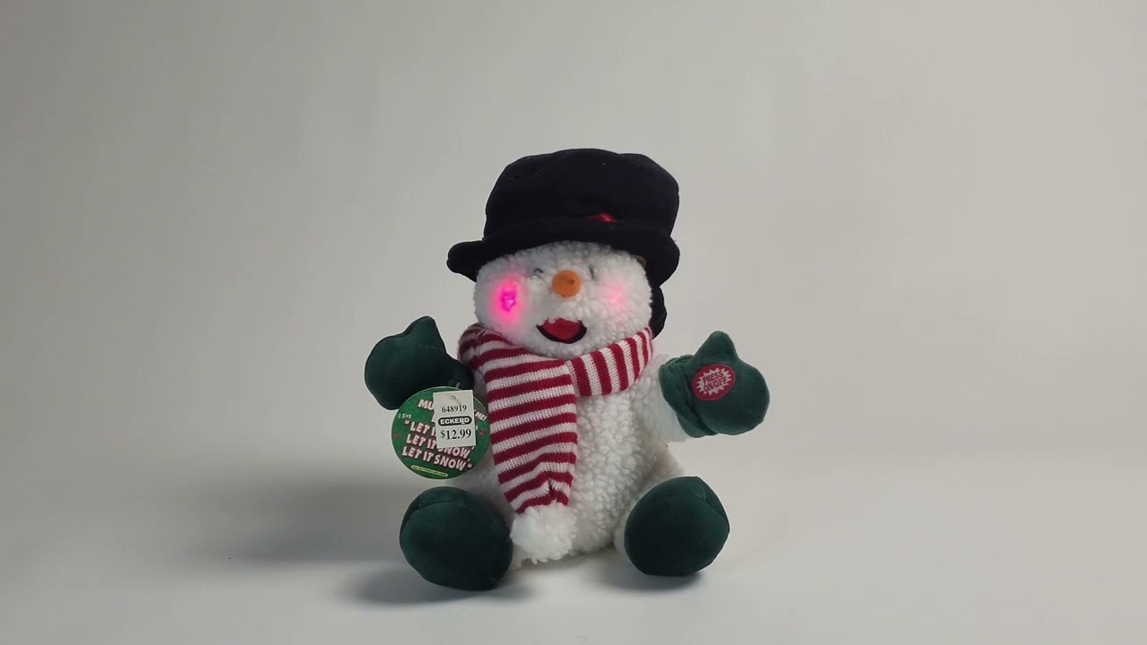 Dandee Musical Light-up &ldquo;Let It Snow&rdquo; Snowman