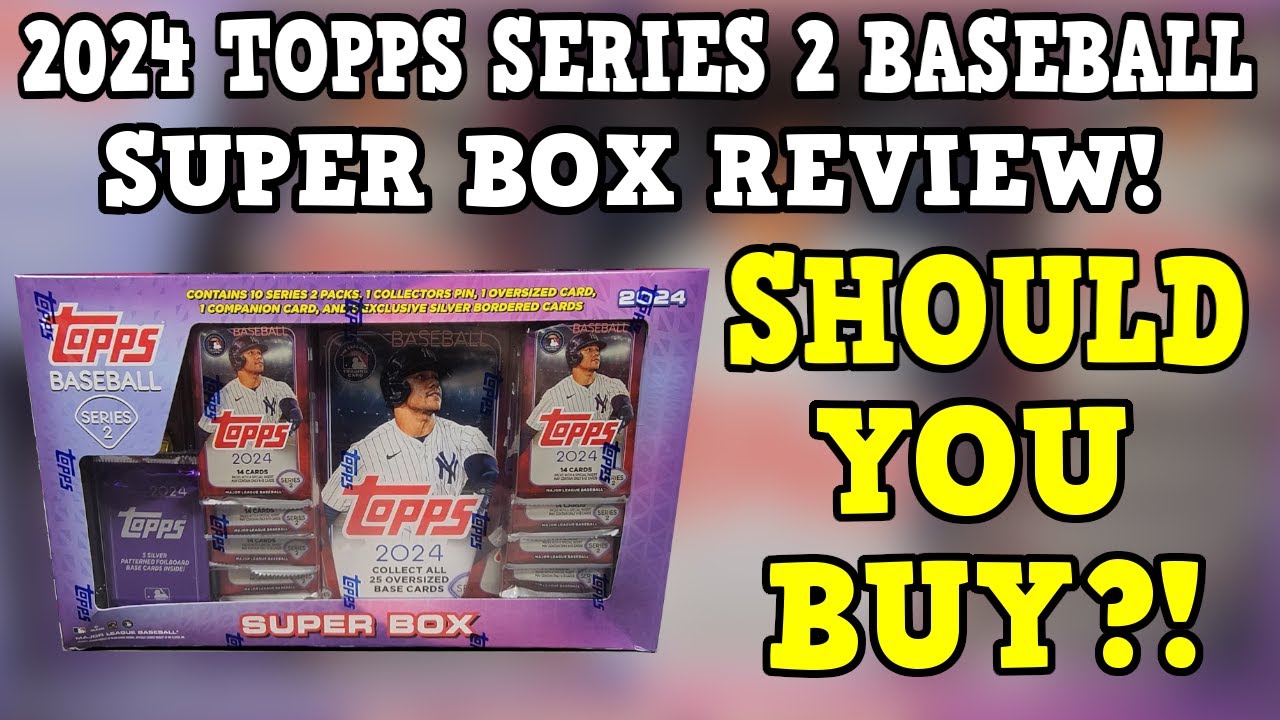 SUPER BOX REVIEW! New 2024 Topps Series 2 Baseball Super Box Opening and Review!