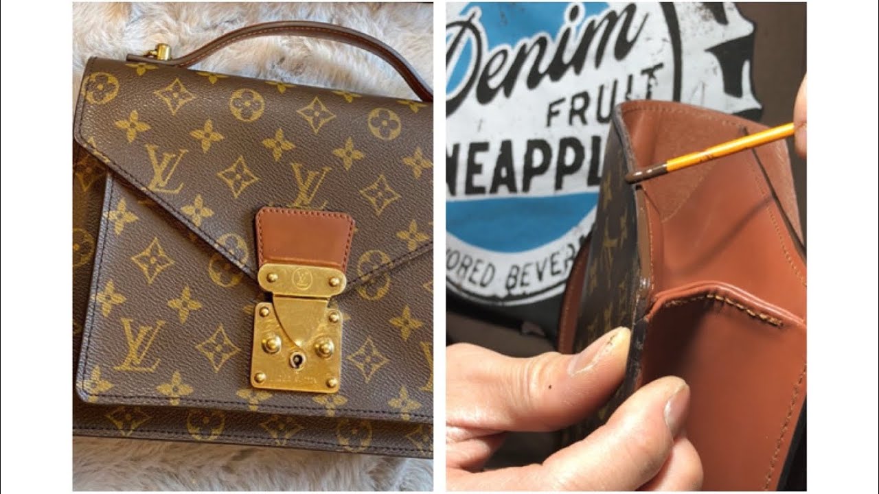 Restoring A Vintage Louis Vuitton Handbag/ Edge Kote/ Cleaning/ Protector