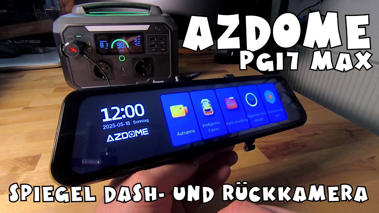 AZDOME PG17 Max 4K Spiegel Dashcam 2,5k Rückspiegelkamera