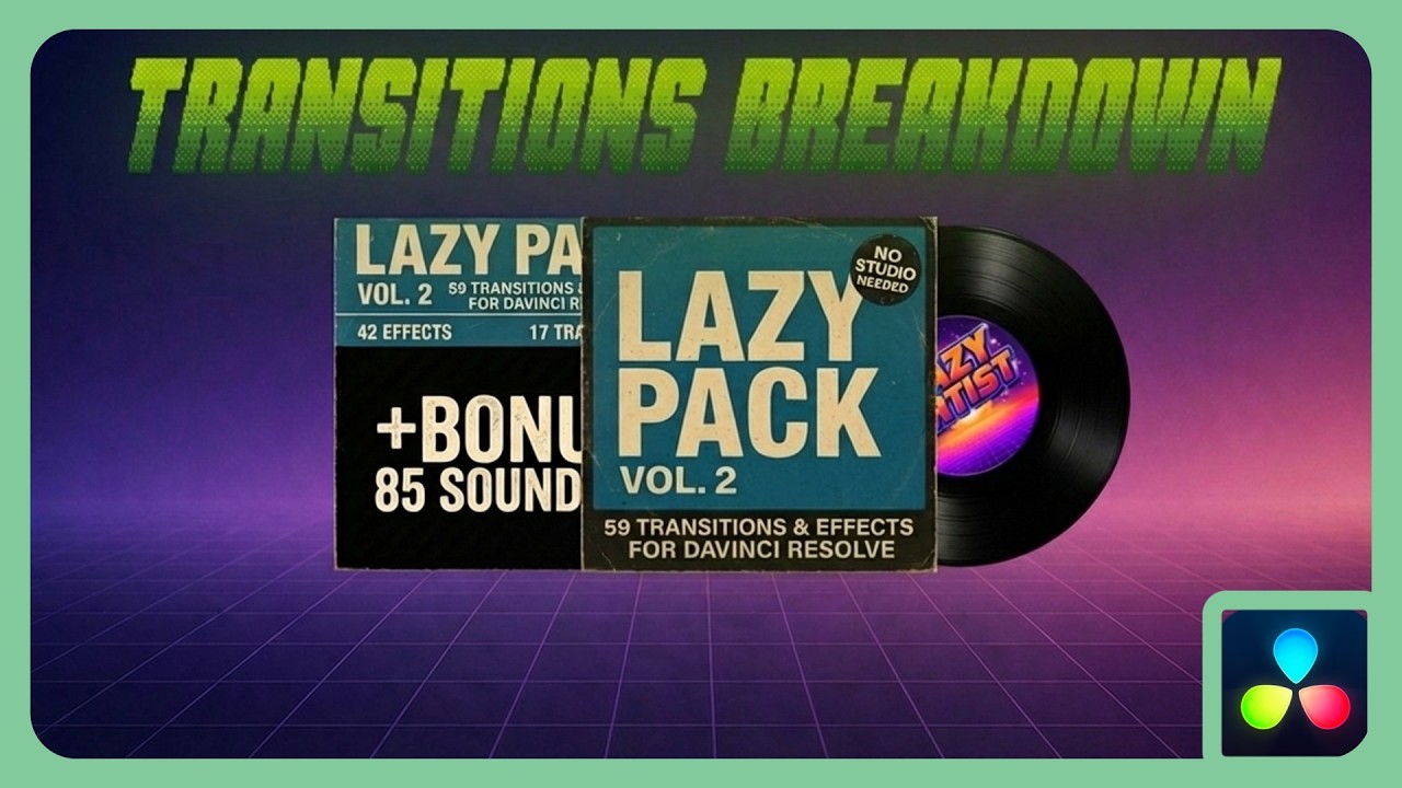 Lazy Pack Vol.2 | Transitions Breakdown | DaVinci Resolve |