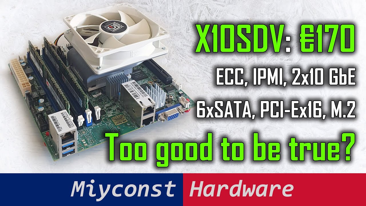 Supermicro X10SDV with Xeon D-1521 for your home server or NAS