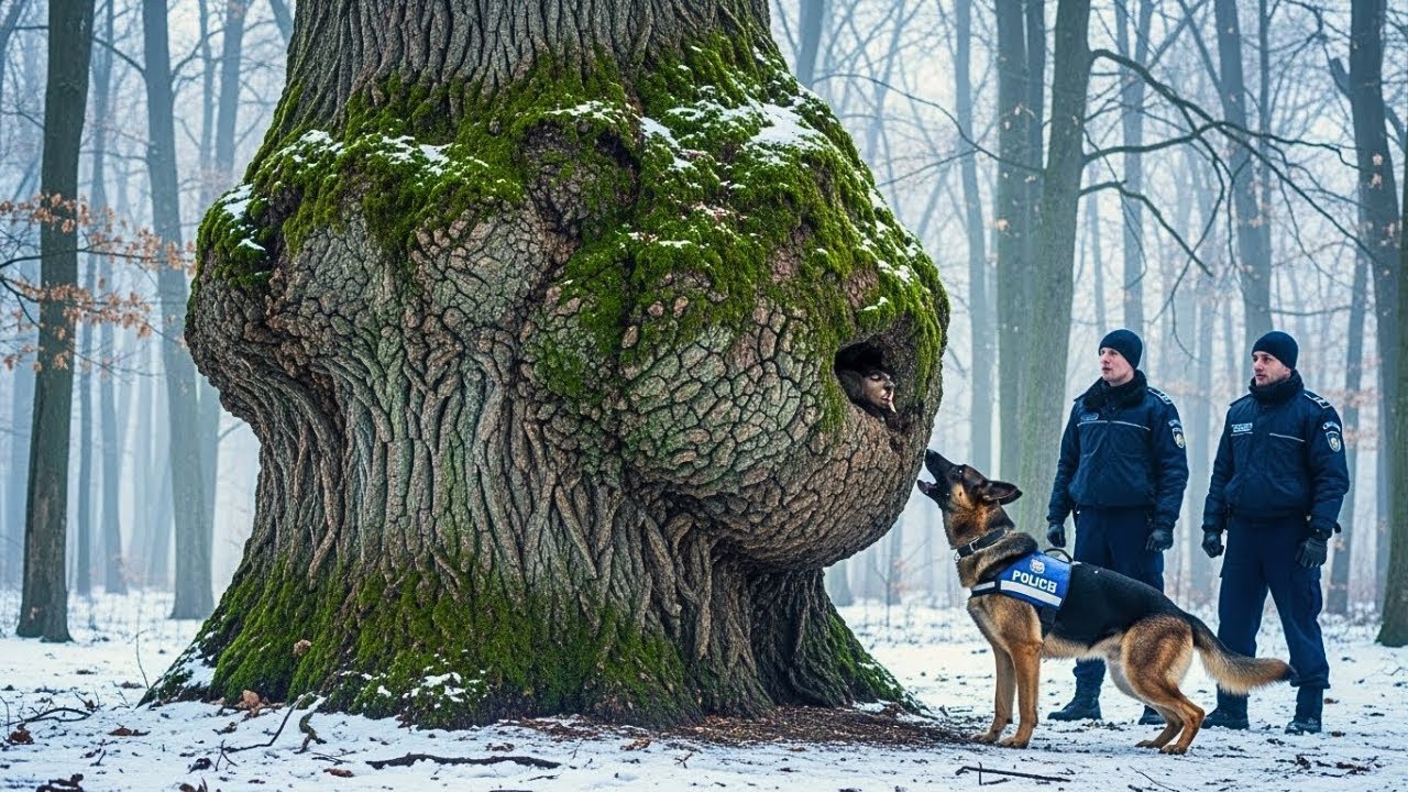 K-9 A Lătrat La O Umflătură Bizară Pe Un Copac Vechi Din Suceava — Când L-Au Tăiat, Toți Au Înghețat