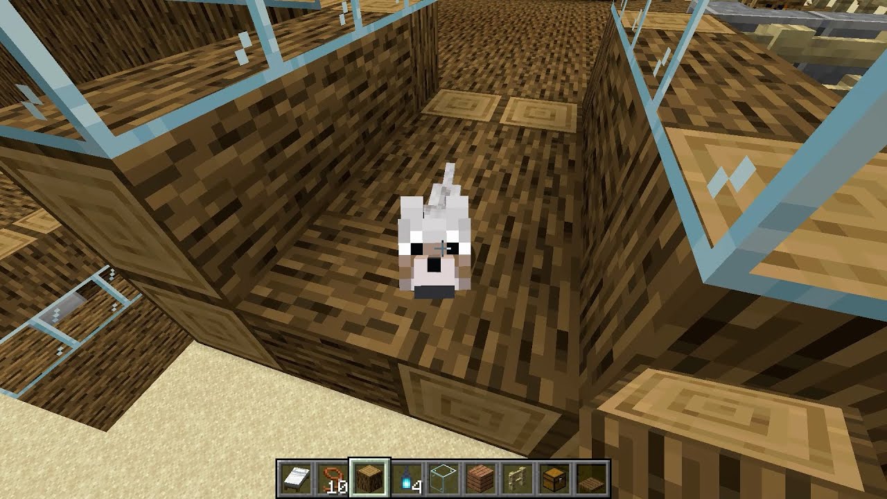 CONSTRUYO una CASA DE CRISTAL para MIS PERROS en MINECRAFT (Parte 1)