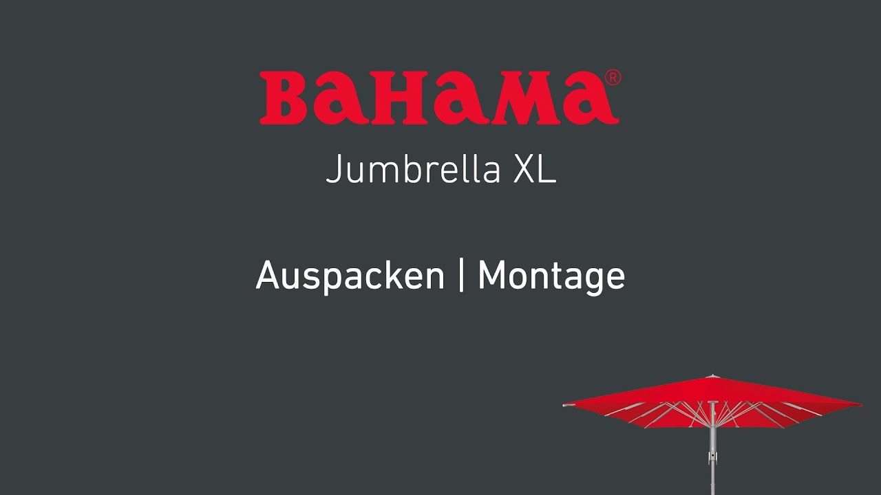 Jumbrella XL: Auspacken | Montage