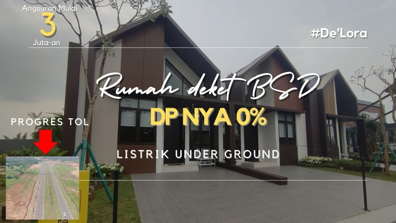 Promo rumah Skandinavia dp 0% di parung panjang | Delora Residence. Banyak fasilitasnya!!
