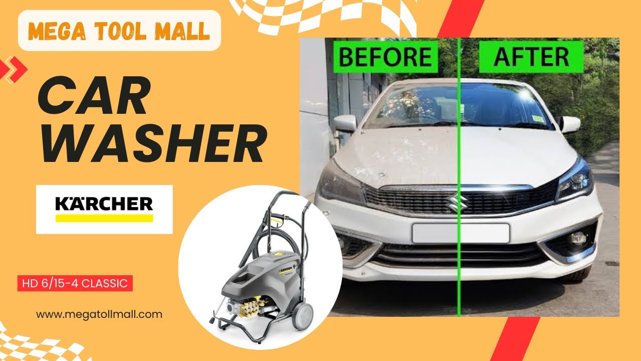 PRESSURE WASHER KARCHER HD 6/15-4-GERMAN TECHNOLOGY Classic Review at Mega Tool Mall! 💦