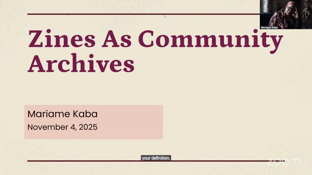 Reimagining the Archives with Zines: A Conversation with Mariame Kaba
