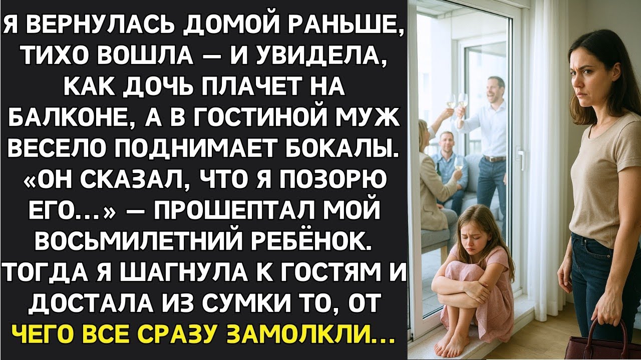 Дочь плакала на балконе, а муж веселился с гостями. Он сказал, что я позорю его  всхлипнула она.