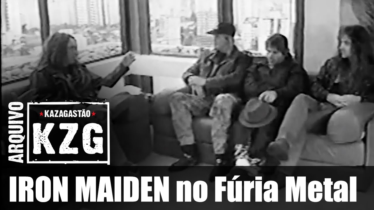 IRON MAIDEN no Fúria Metal (3/8/1992) - Arquivo KZG  - entrevistado por Gastão Moreira