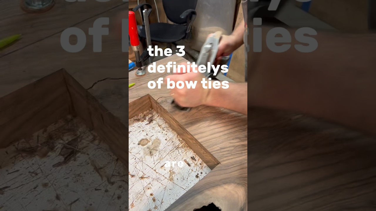 Bow Tie Defs #woodworking #furnituremaker #woodworker #bowties #inlay #finewoodworking #howto #diy
