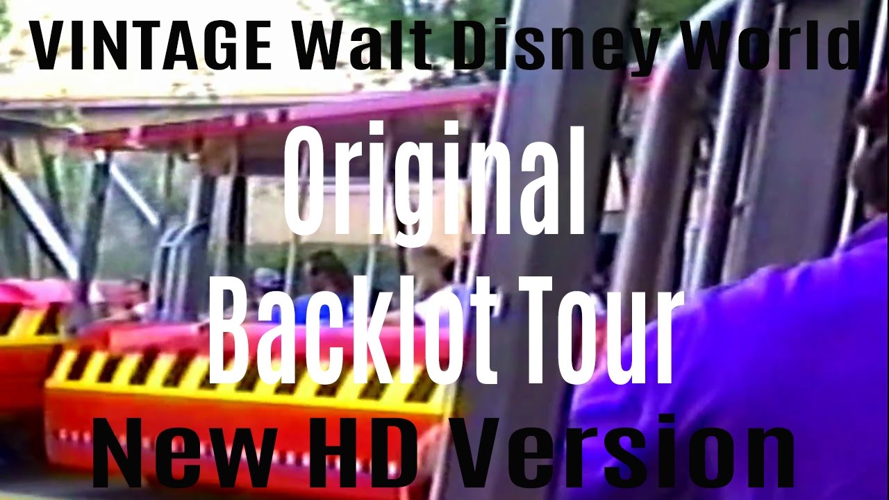 Backlot Tour Vintage Disney Hollywood Studios Walt Disney World 1995