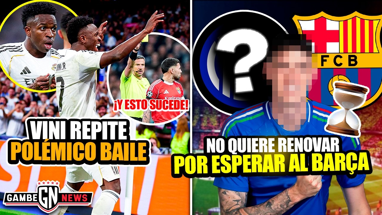 Vini repite polémico baile y esto sucede| No quiere renovar por esperar respuesta del Barcelona