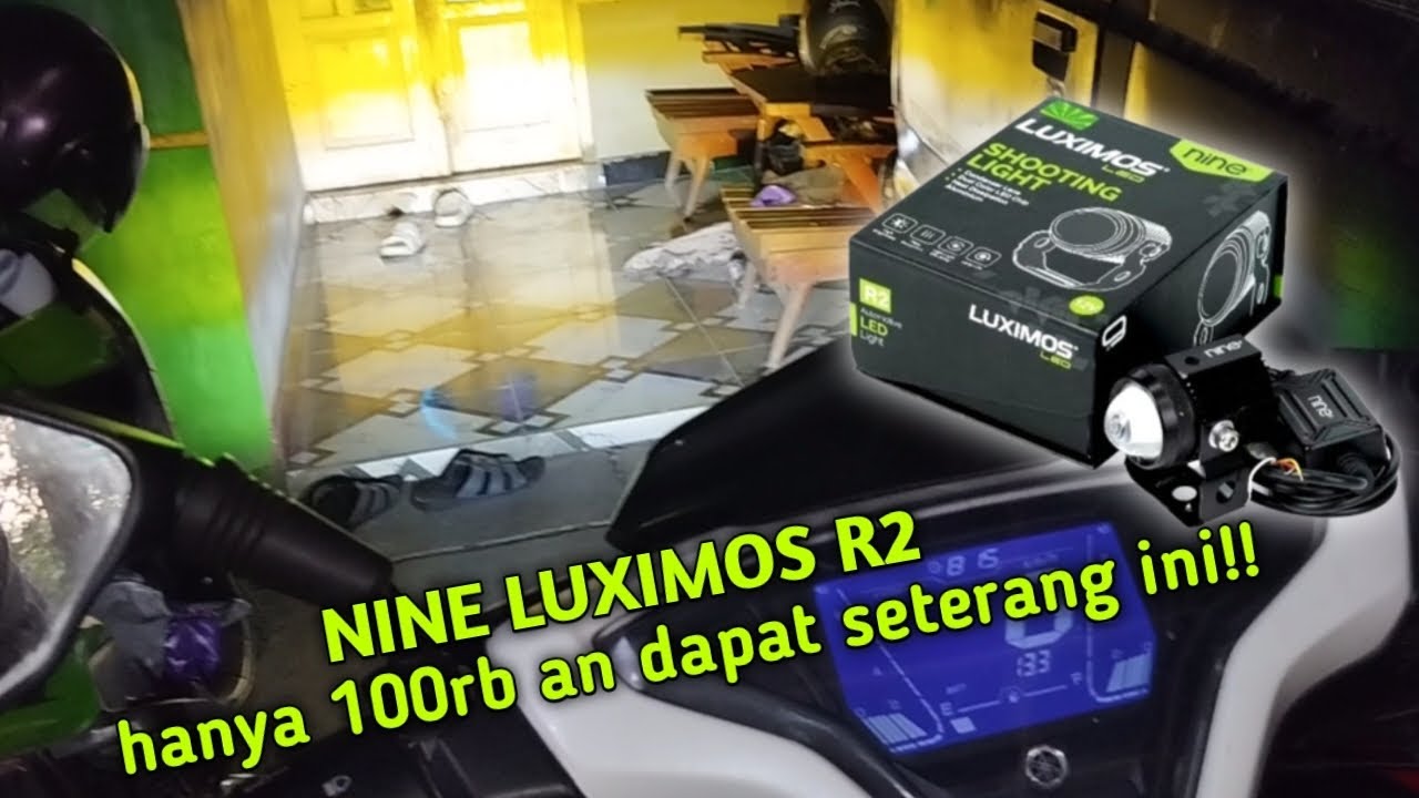 Pemasangan Lampu Tembak LUXIMOS R2 di Motor Aerox 155