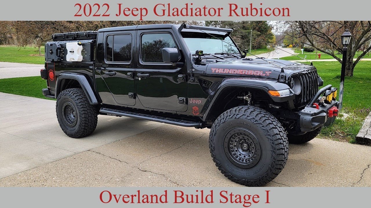 Jeep Gladiator EcoDiesel  Overland build, Clayton Offroad  2.5 Overland Plus lift, TrailRax Bed Rack