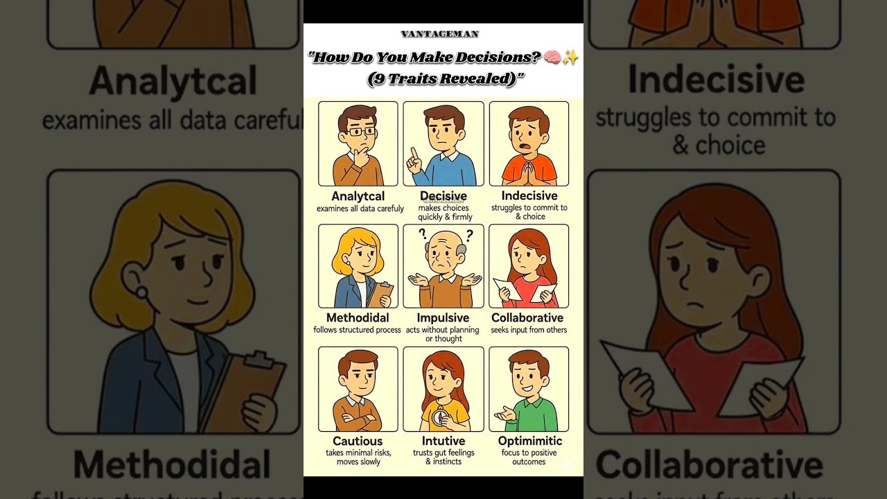 9 Types of Decision-Making Traits! 🧠✨ (Understand Yourself) 