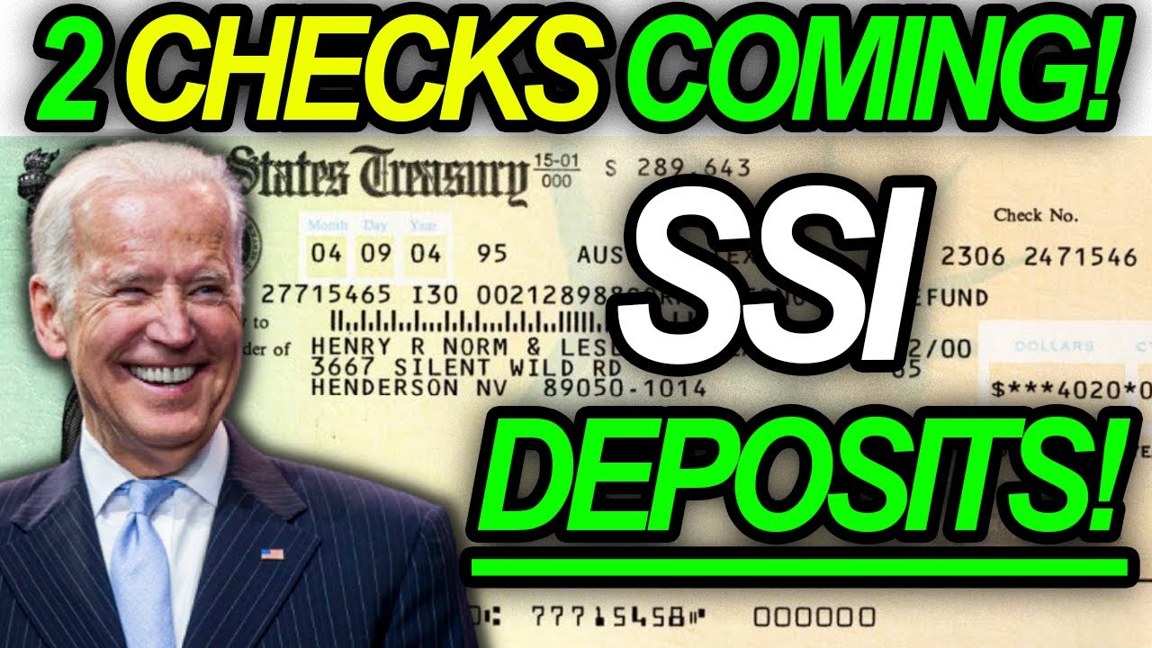 Direct Deposit Dates! 2 Checks For SSI Recipients! (MUST WATCH)