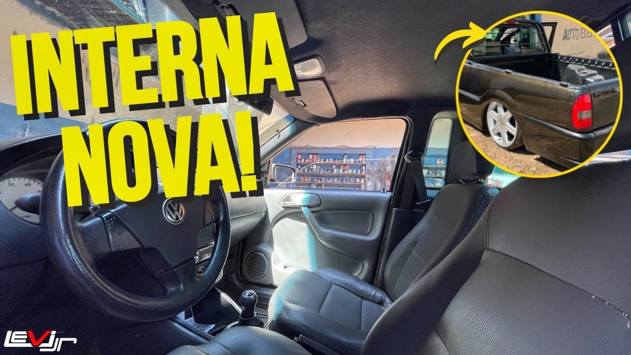 SAVEIRO G3 GANHOU NOVA COR NA PARTE INTERNA, FICOU DIFERENCIADA!