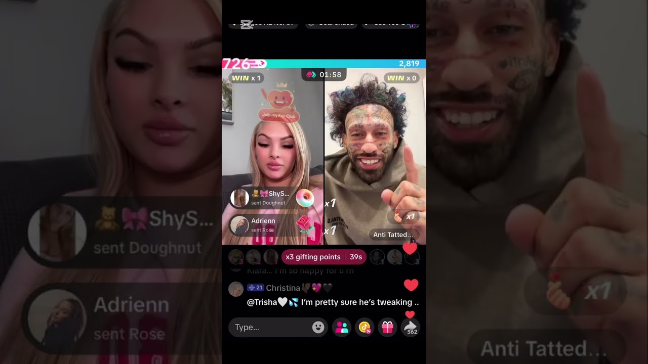 Kiara with Anti Tatted Monday TikTok live video