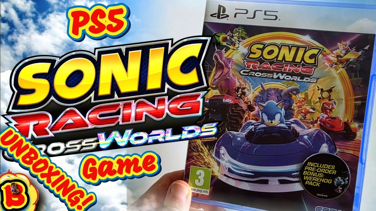 РАСПАКОВКА игры PS5 SONIC RACING CROSSWORLDS!