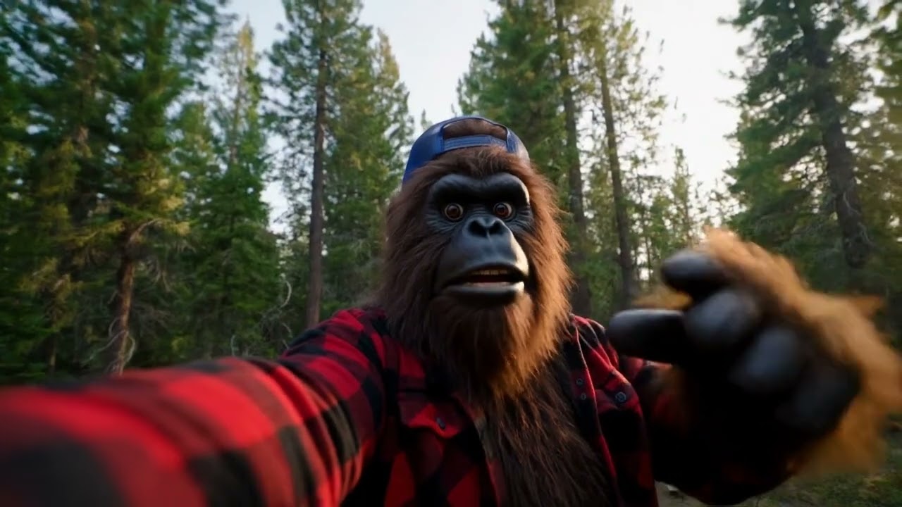 Bigfoot's Hilarious Camping Fail: Raccoon Snack Heist! #CampingFails #Bigfoot #Shorts