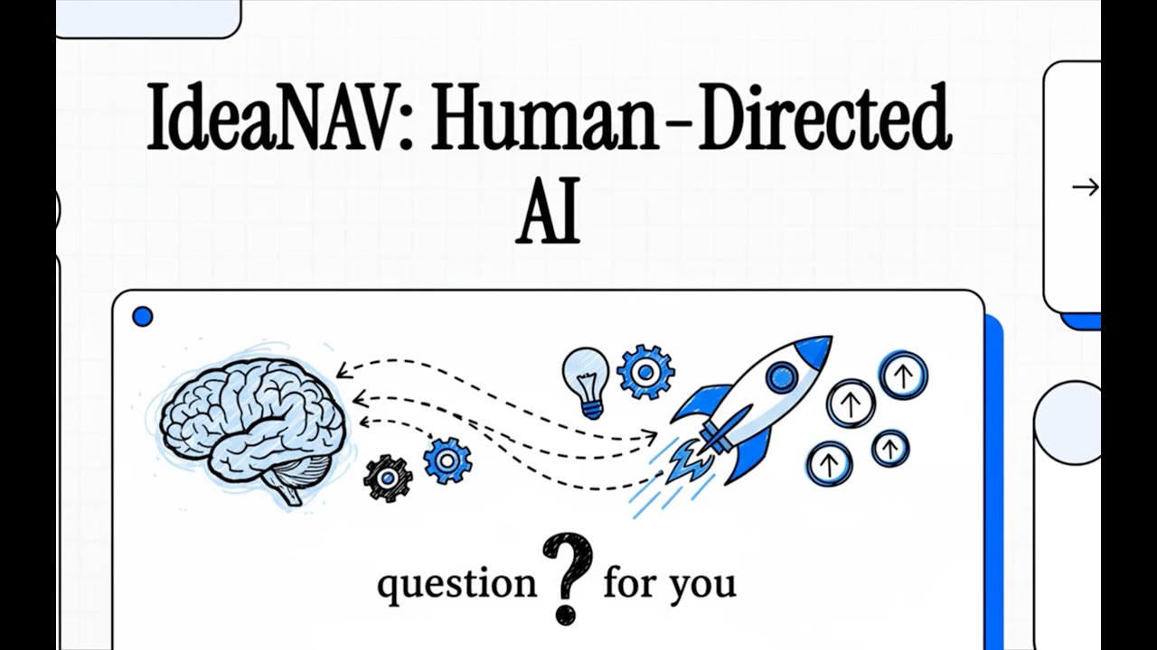 IdeaNAV uses #HumanCenteredDesign Principles for Human Directed AI. #humanaicollaboration