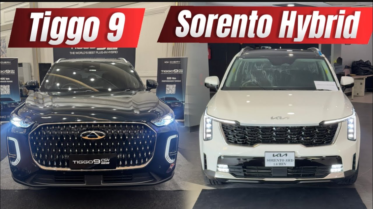 Chery Tiggo 9 PHEV vs Kia Sorento Hybrid comparison | Which is better 