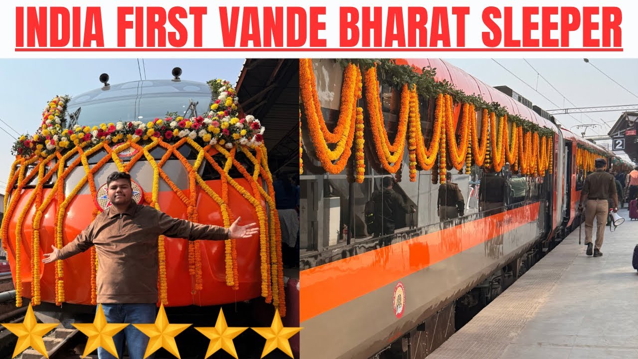 Inugural Journey India First Sleeper Vande Bharat Howrah To Guwahati #sleepervandebharat 