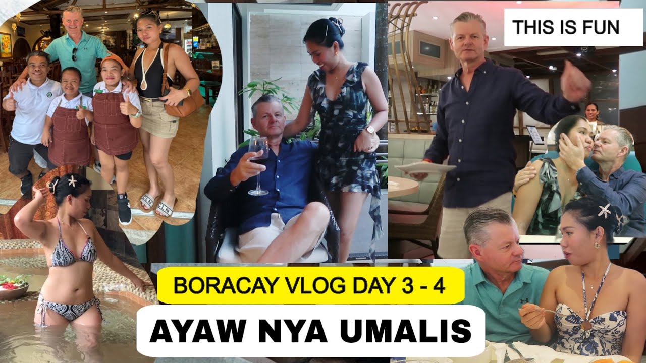 ANG SAYA NG HULING ARAW SA BORACAY / BUFFET DINNER / MASSAGE AT AYAW NYA PA UMUWE 😁