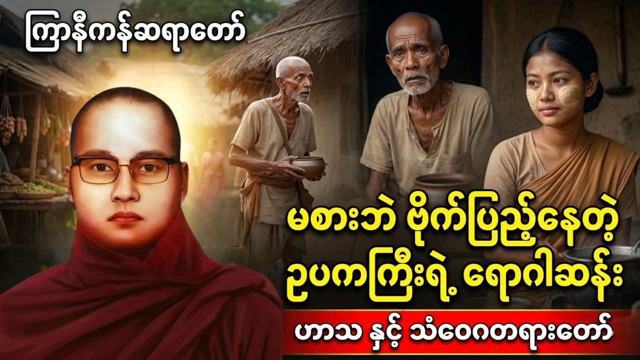 မစားဘဲ ဗိုက်ပြည့်နေတဲ့ ဥပကကြီးရဲ့ ရောဂါဆန်း | ဥပက နှင့် မဆာဝါ - ကြာနီကန်ဆရာတော် (ဟာသ နှင့်သံဝေဂတရား)