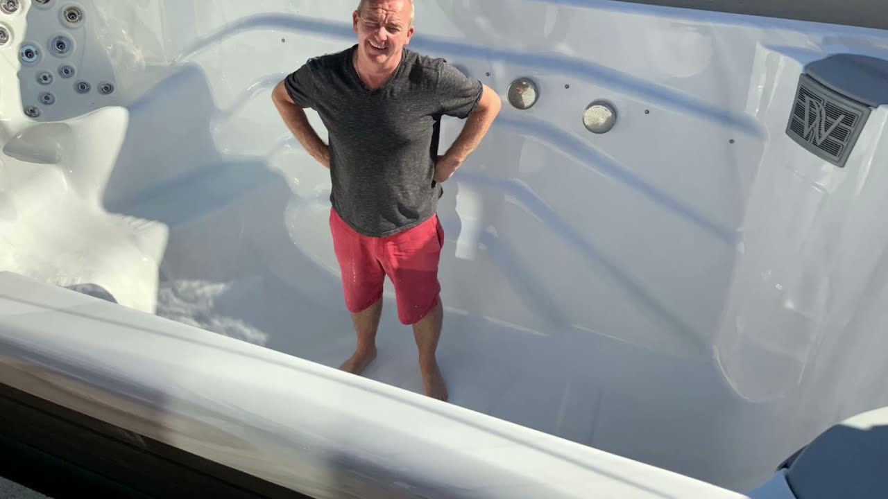 Wellis Danube swim spa installation in Jersey
