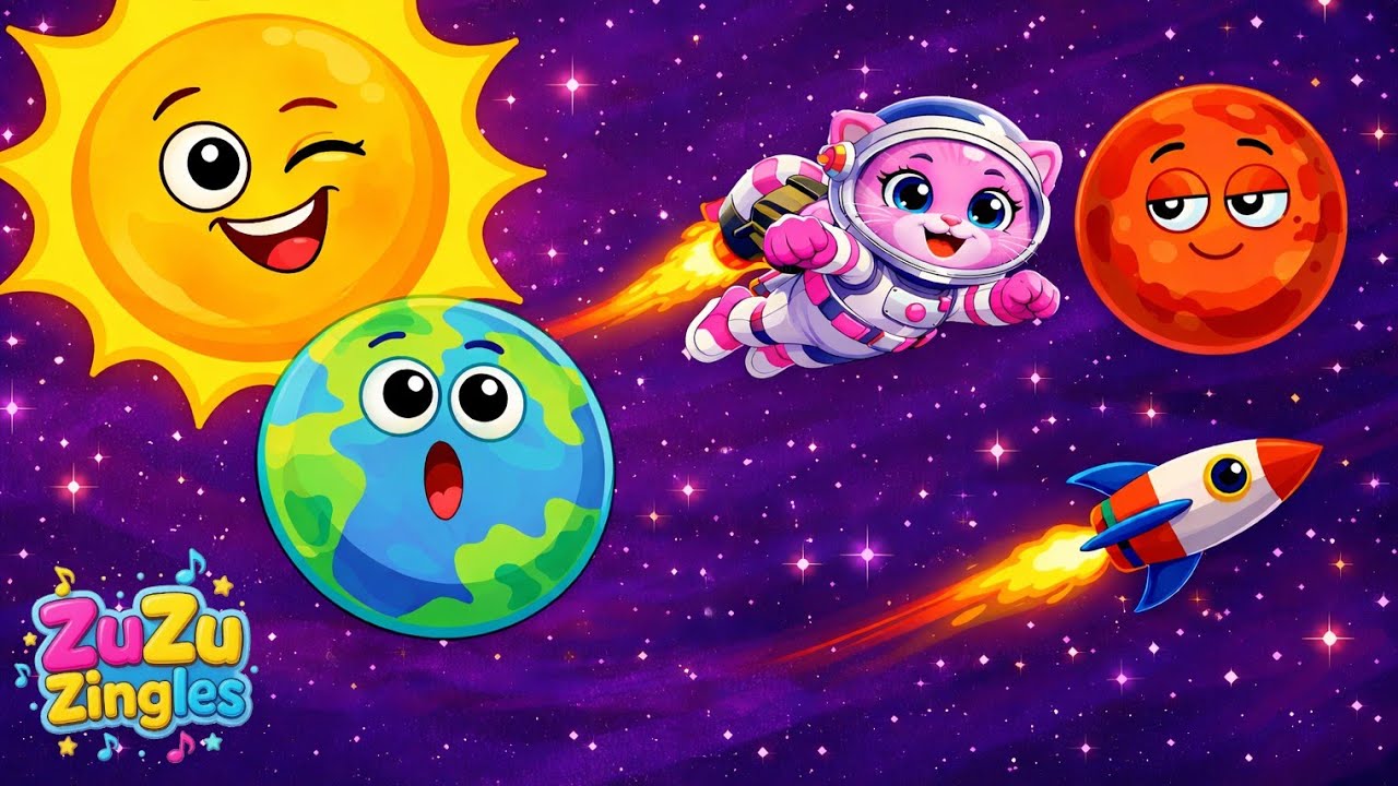 Solar System Adventure for Kids | Fun Planet Facts Song #NurseryRhyme #KidsSongs