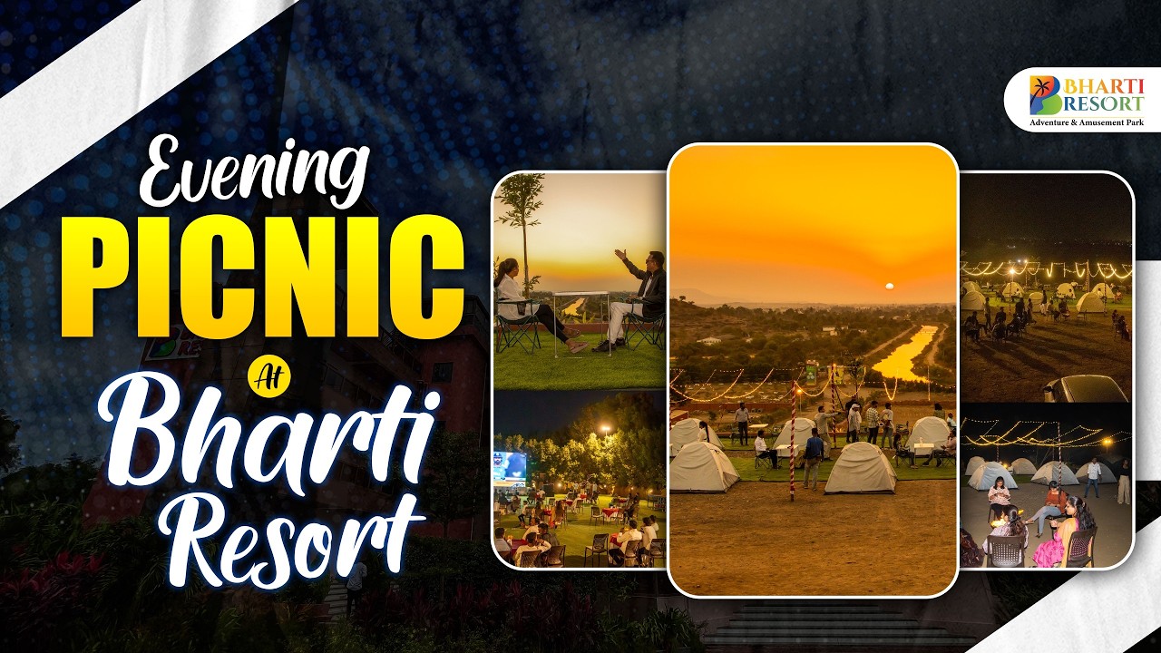 Evening Picnic at Bharti Resort Pune 🌅 | Perfect Weekend Getaway