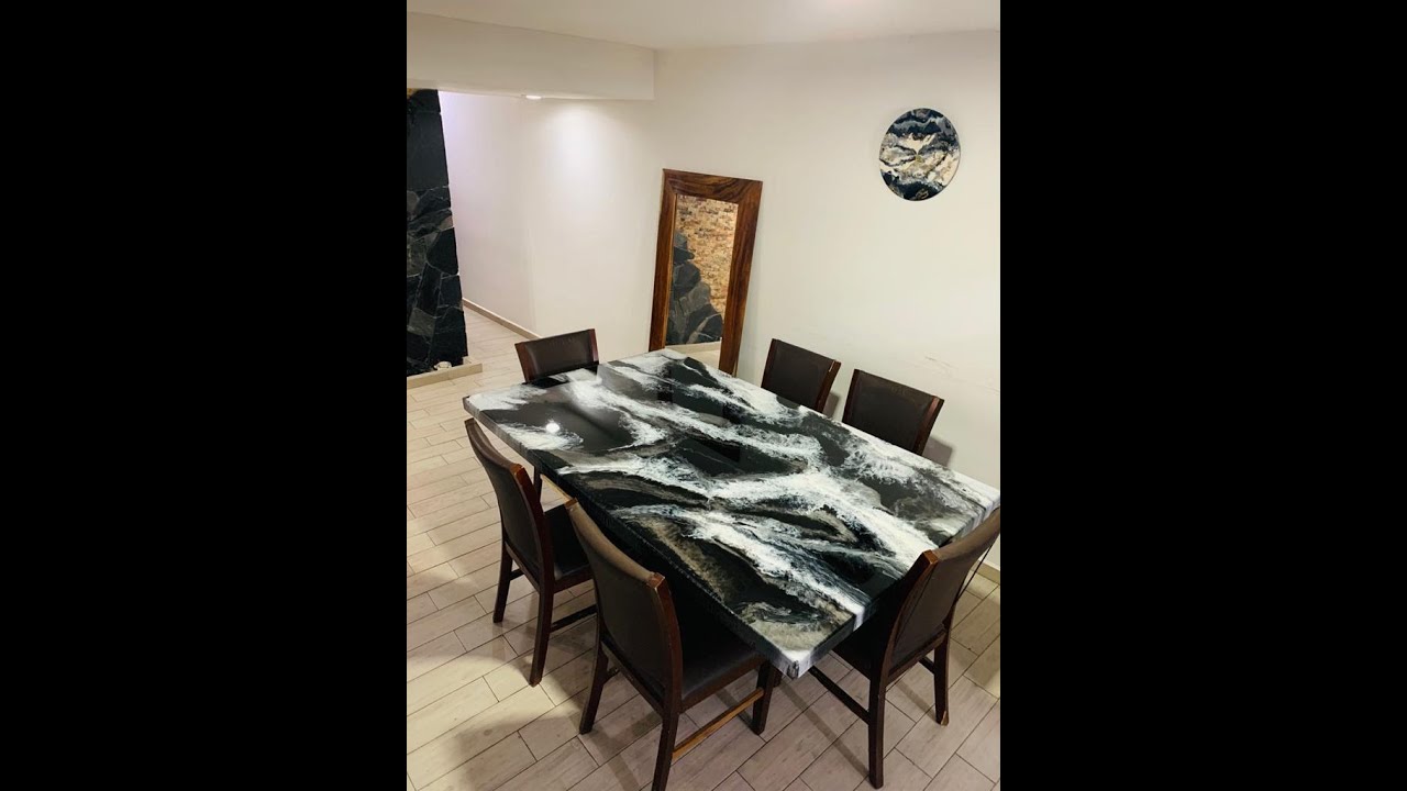 MESA DE RESINA EPOXICA