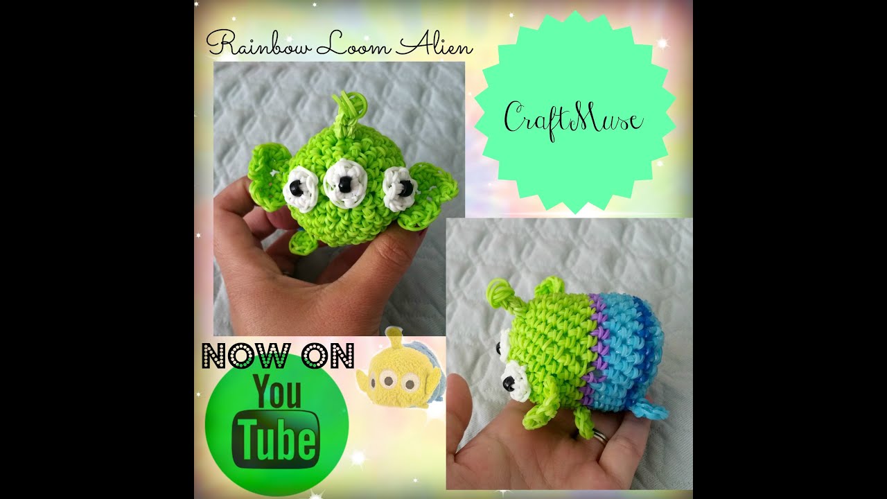 Rainbow Loom Loomigurumi Alien/Green Men (Inspired by TSUM TSUM)