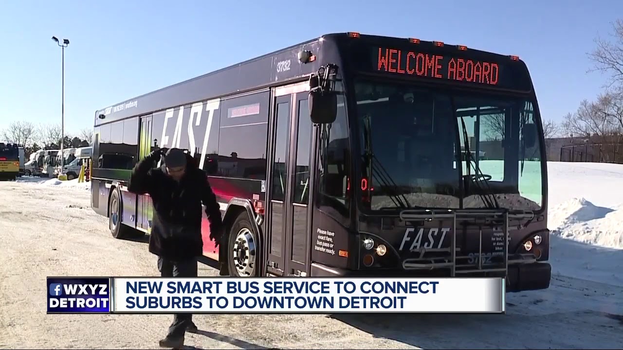 New SMART bus service to connect suburbs to downtown Detroit