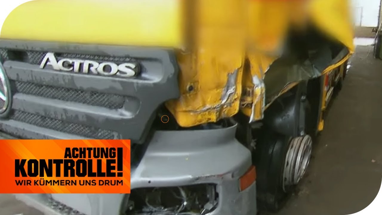 LKW-Unfall mit PKW: Der Abschleppdienst rückt an! | Achtung Kontrolle | kabel eins