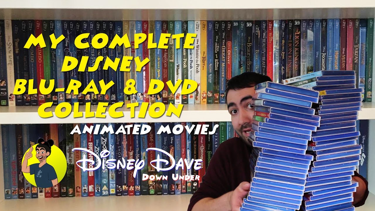 Моя полная коллекция Blu-Ray и DVD от DISNEY: анимационные фильмы