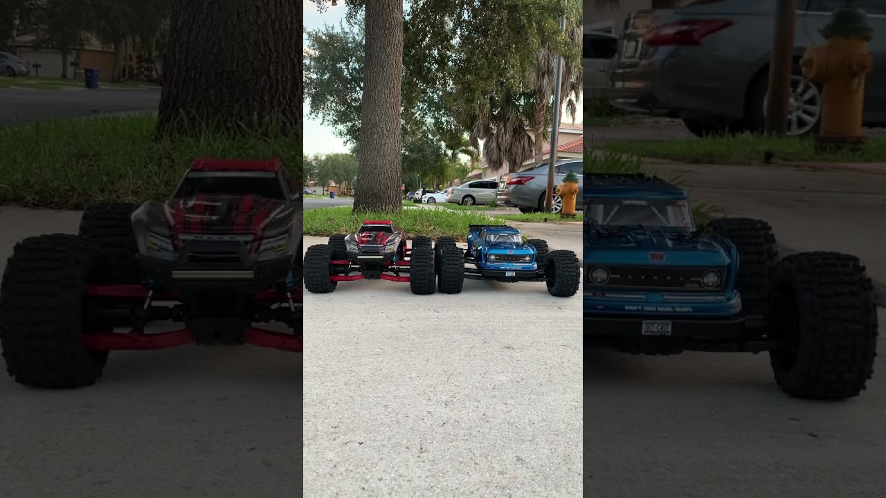 Who you got in this showdown traxxas maxx vs arrma outcast *spoiler they&rsquo;re both great &hellip;