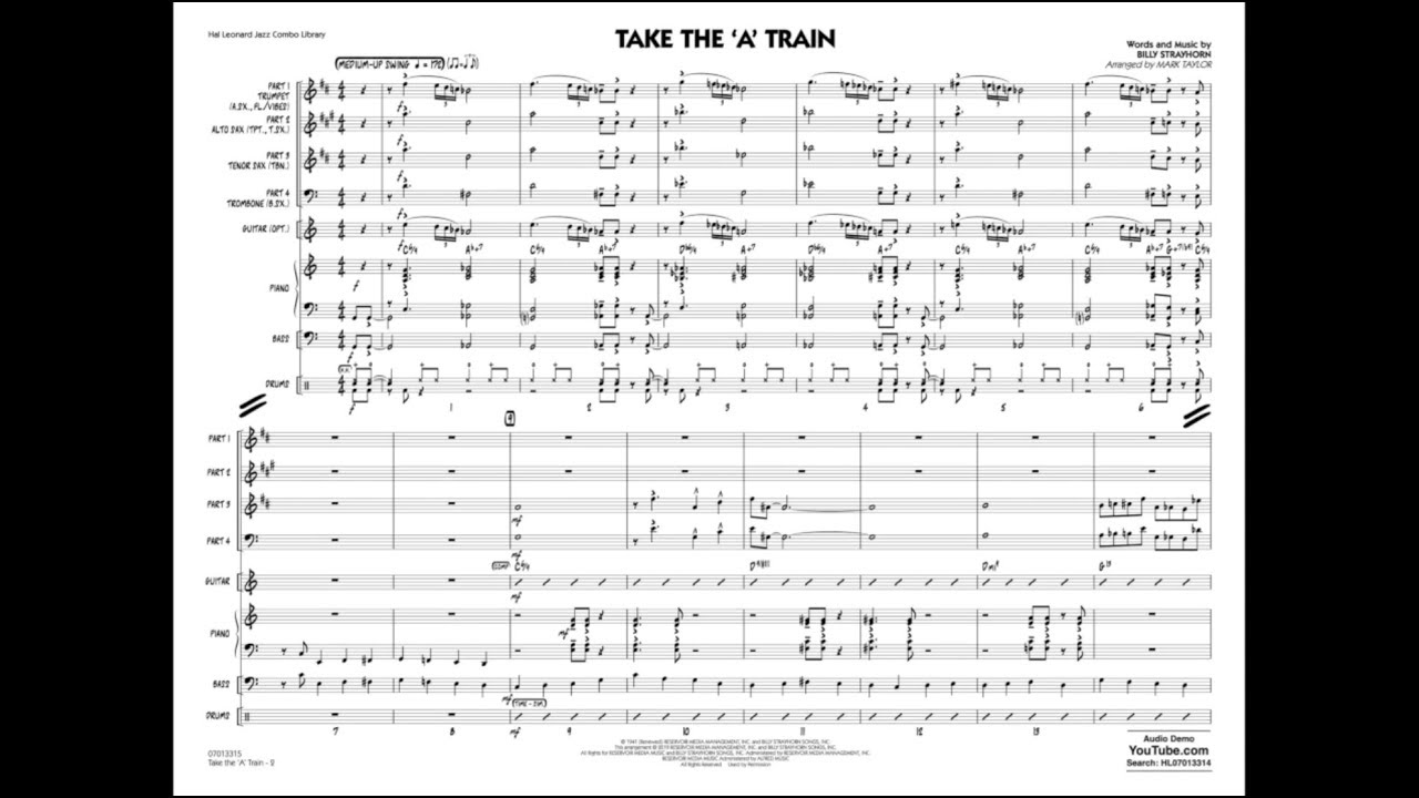 Take the 'A' Train by Billy Strayhorn/arr. Mark Taylor