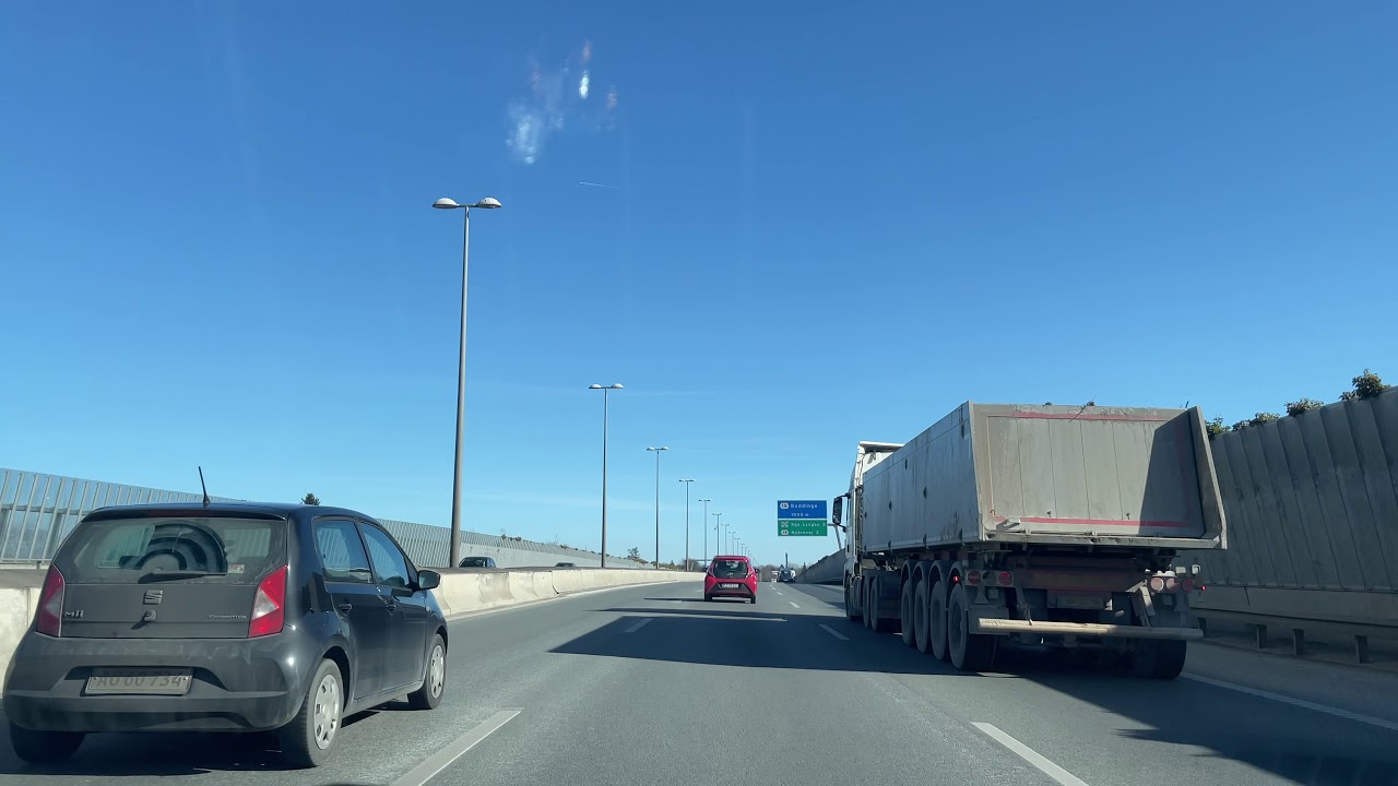 Ikea, Gentofte, Denmark, Highway tour in 4K via Route 21, E47, E55 | Motorway Driving Denmark in 4K