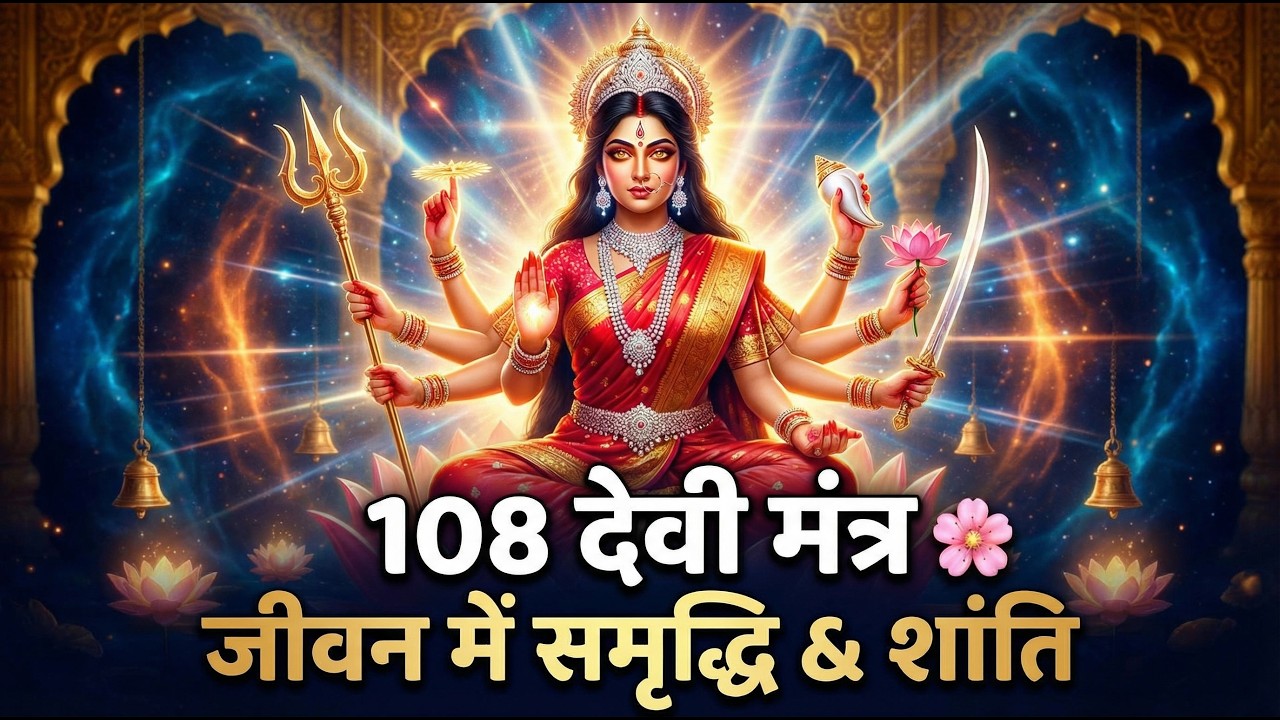 देवी के 108 नाम | 1 hour जाप | जीवन में समृद्धि, खुशहाली और मानसिक शांति 🌸 | Morning Mantra