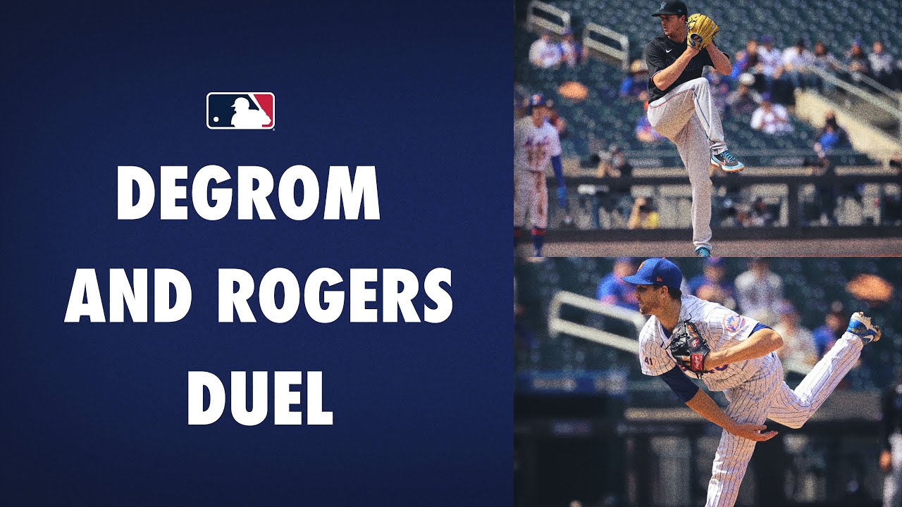 Jacob deGrom and Trevor Rogers combine for 24 Ks in an old fashioned pitchers' duel!