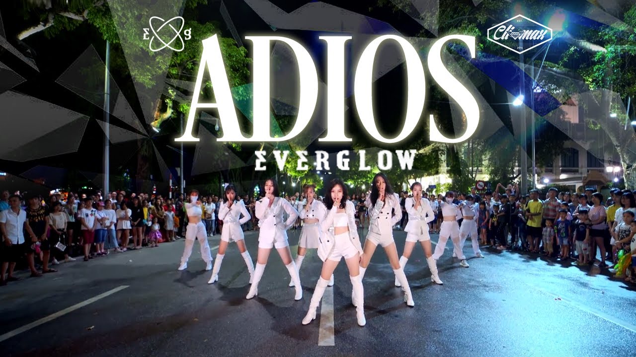 [KPOP IN PUBLIC] EVERGLOW - Adios | DANCE COVER | Cli-max Crew from Vietnam (Night background ver.)
