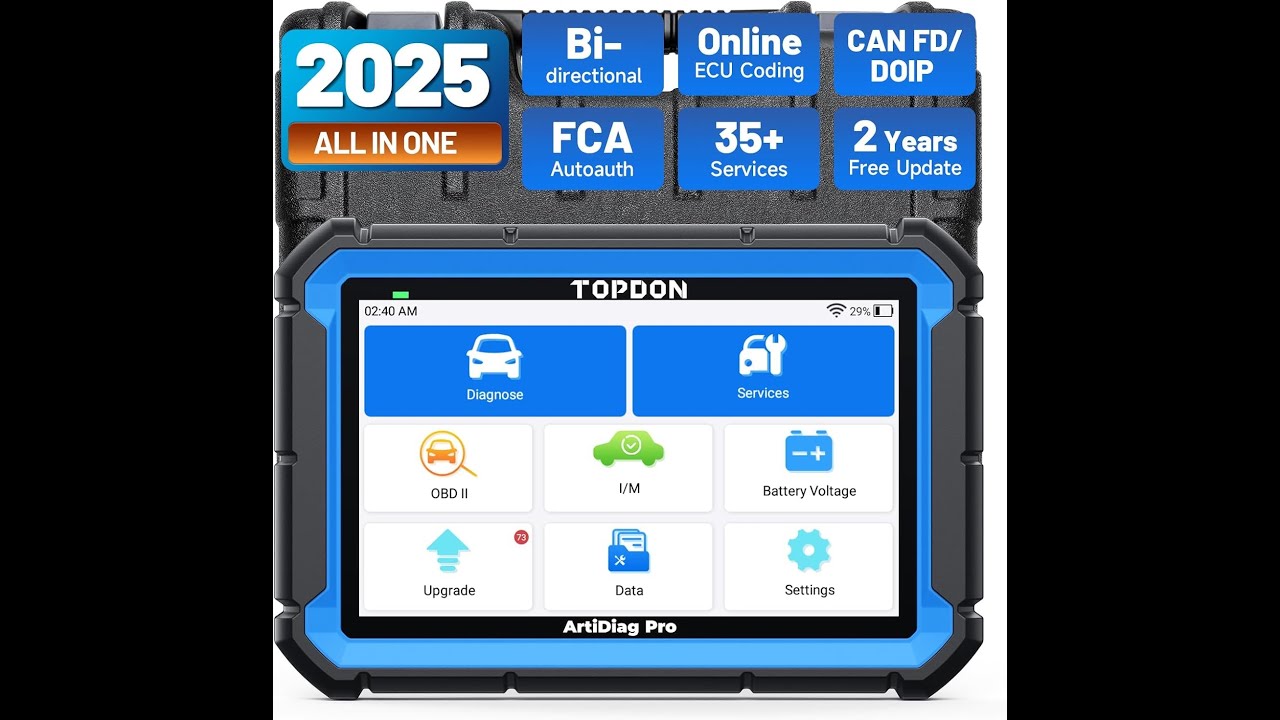 Review: TOPDON ArtiDiag Pro &ndash; 35+ Services, ECU Coding & Bi‑Directional Scan Tool