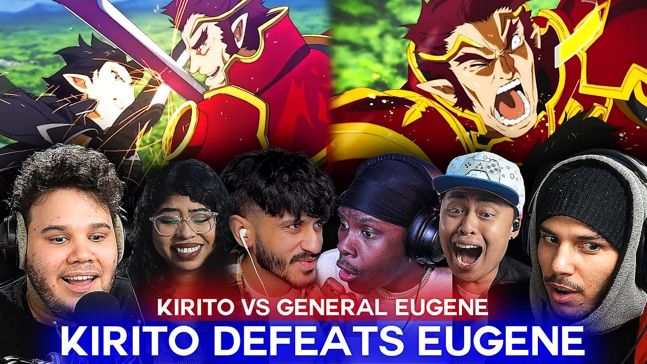 Kirito vs General Eugene | SAO Ep 20 Reaction Highlights