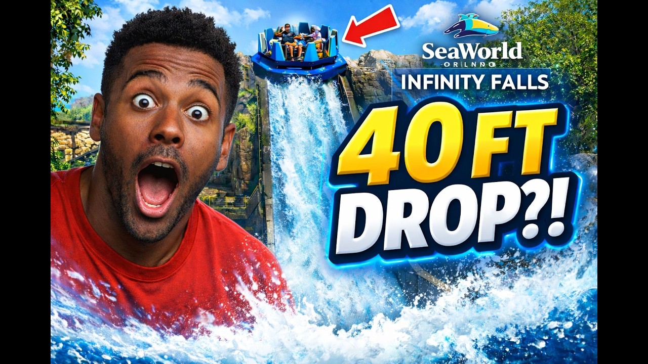 💧 Infinity Falls at SeaWorld Orlando – Insane Rapids & Epic Drop!