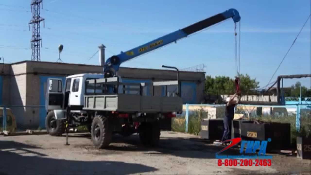 ГАЗ 33081 Егерь Бортовой автомобиль с КМУ ИТ-80_ГП ГИРД
