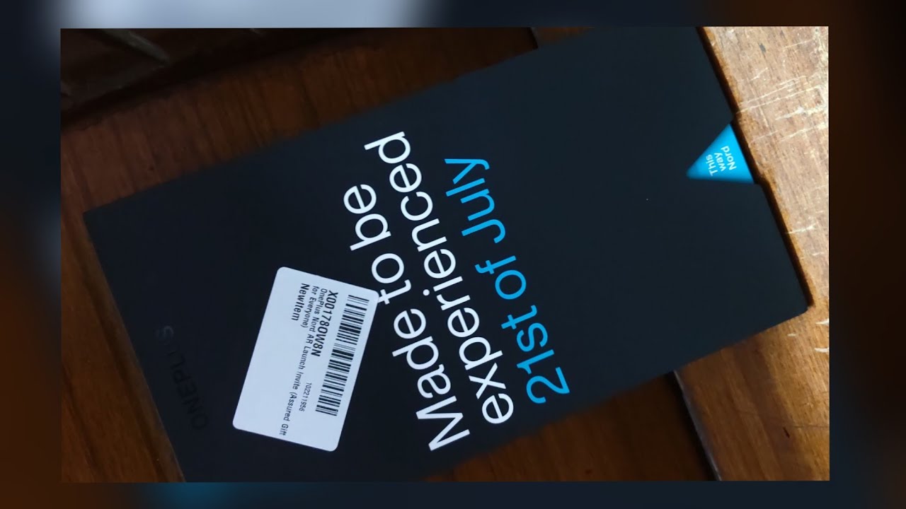 OnePlus Nord India's First AR Launch Event Invite